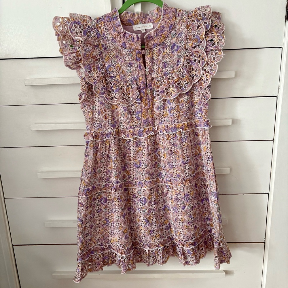 House of Harlow 1960 Purple Ruffled Dress
